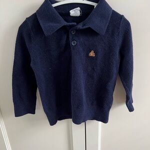 GAP Navy Blue Kids Button Down sweater 18-24m